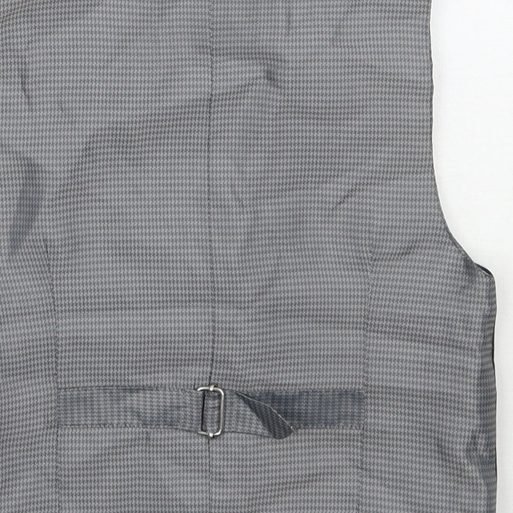 Brand and care label for Next boys’ grey jacket waistcoat, size 4, years