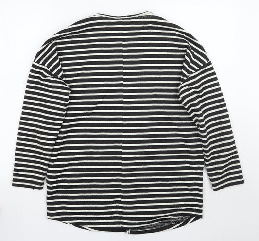 NEXT Womens Black Striped  Jacket Blazer Size 12