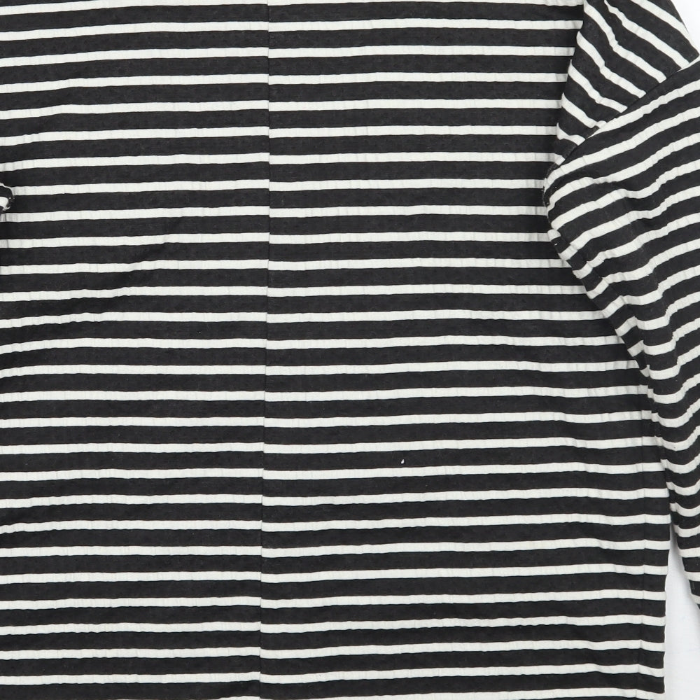 NEXT Womens Black Striped  Jacket Blazer Size 12