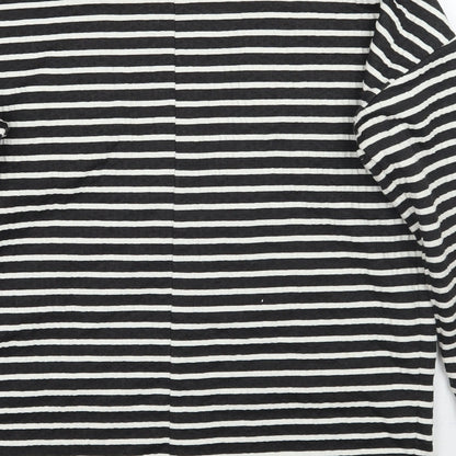 NEXT Womens Black Striped  Jacket Blazer Size 12