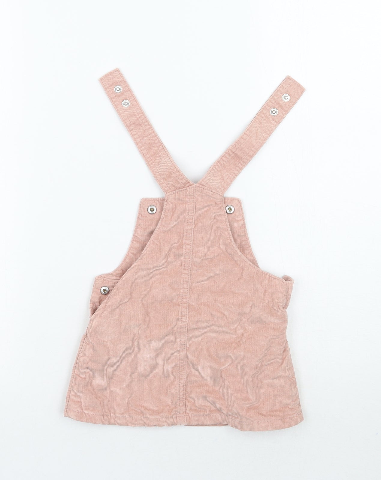 Bluezoo Girls Pink   Pinafore/Dungaree Dress  Size 3-6 Months