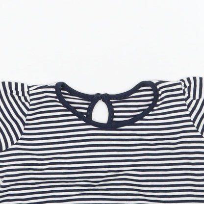 Matalan Baby White Striped  Basic T-Shirt Size 3-6 Months