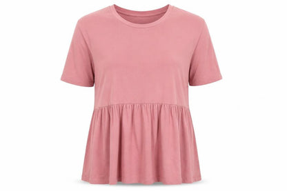 Womens UK Size 10 ASOS Pink Basic T-Shirt