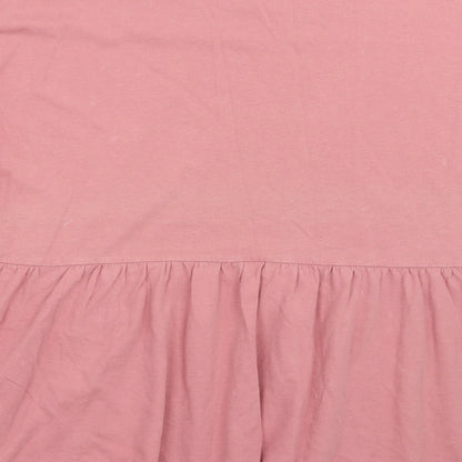 Womens UK Size 10 ASOS Pink Basic T-Shirt