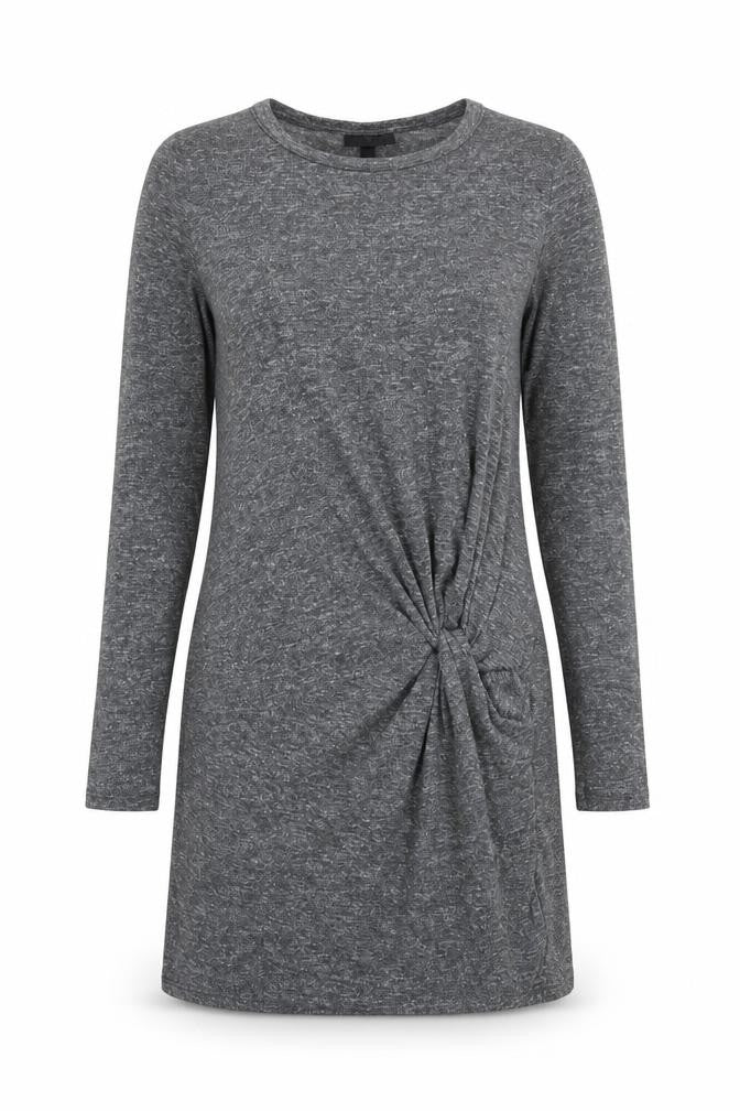 Front view of Topshop women’s grey a-line, size UK 6