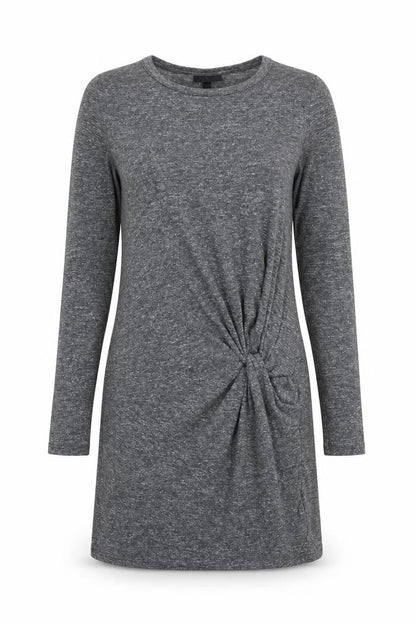 Front view of Topshop women’s grey a-line, size UK 6
