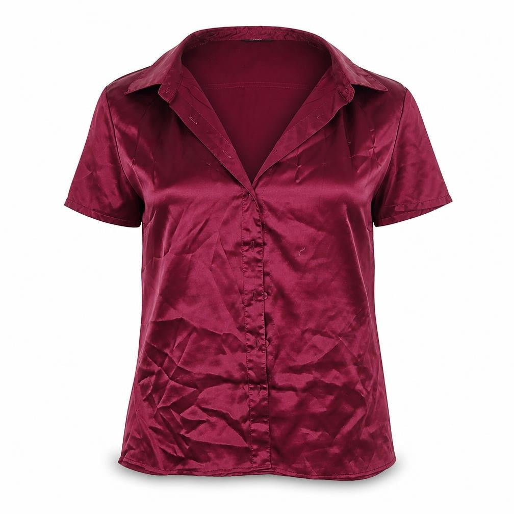 Womens UK Size 12 Marks and Spencer Pink Basic Button-Up