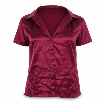 Womens UK Size 12 Marks and Spencer Pink Basic Button-Up