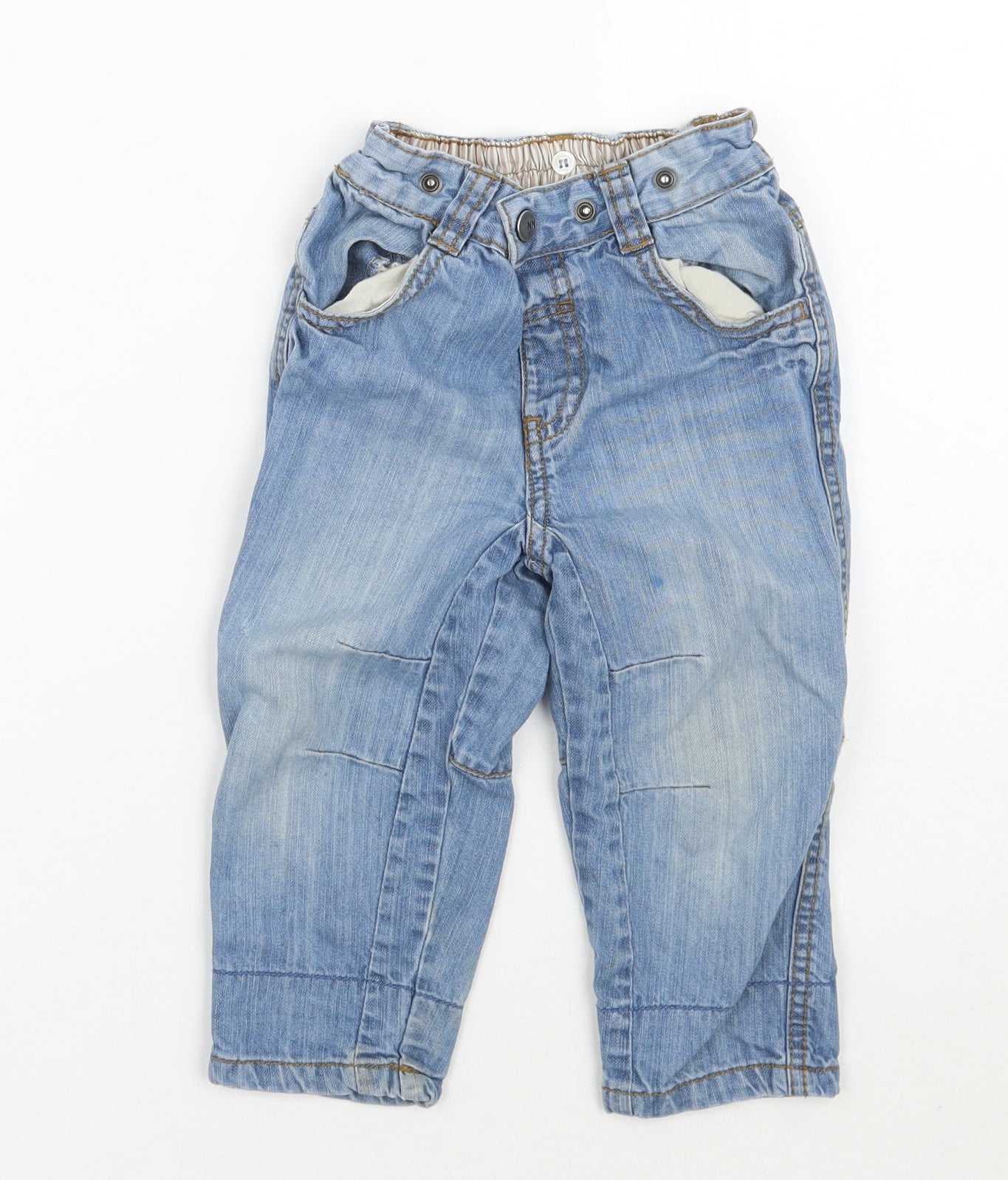 Nutmeg Baby Blue   Capri Jeans Size 12 Months