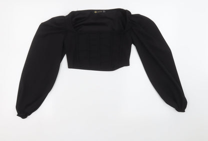 I SAW IT FIRST Womens Black   Camisole Blouse Size 4