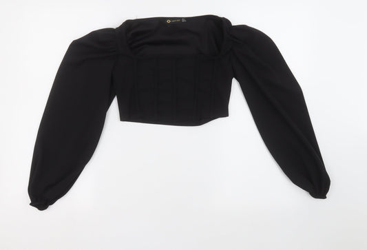 I SAW IT FIRST Womens Black   Camisole Blouse Size 4