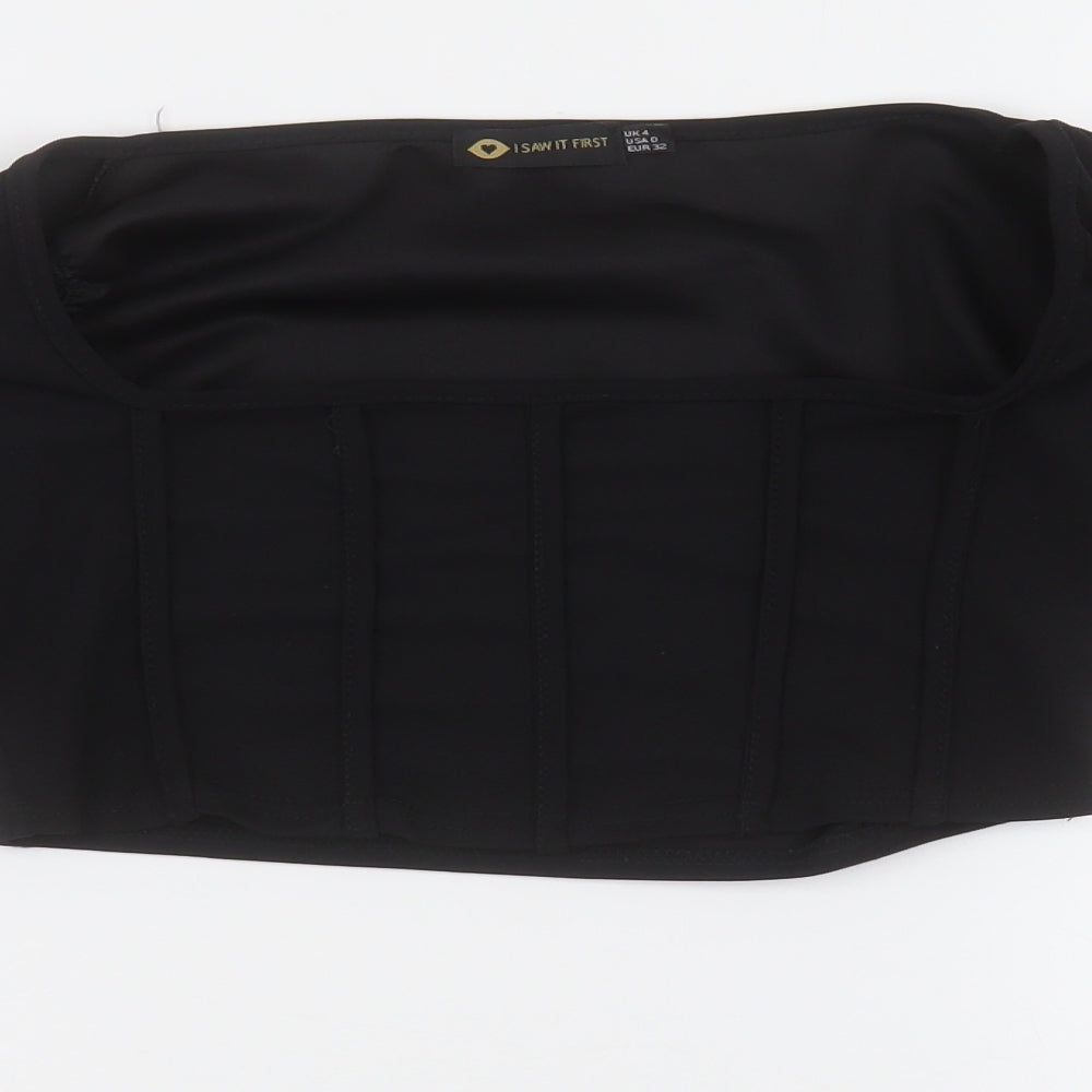 I SAW IT FIRST Womens Black   Camisole Blouse Size 4