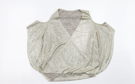 Womens UK Size 12 Debenhams Gold Basic Blouse
