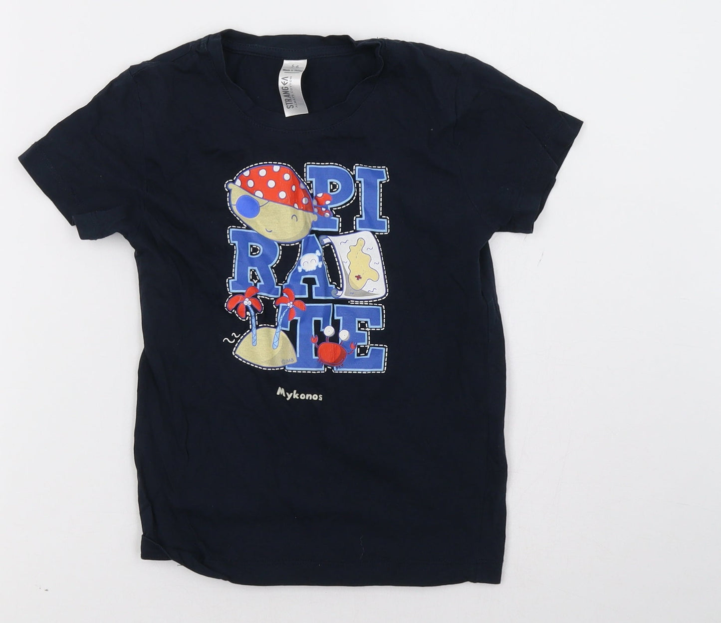 stranger Boys Blue   Basic T-Shirt Size 5-6 Years
