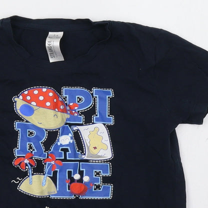 stranger Boys Blue   Basic T-Shirt Size 5-6 Years