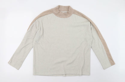 Additional front view of TU women’s white pullover sweatshirt, size UK 12
