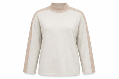 Front view of TU women’s white pullover sweatshirt, size UK 12