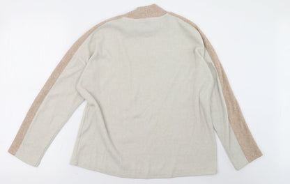 Back view of TU women’s white pullover sweatshirt, size UK 12