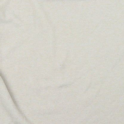 Brand and care label for TU women’s white pullover sweatshirt, size UK 12