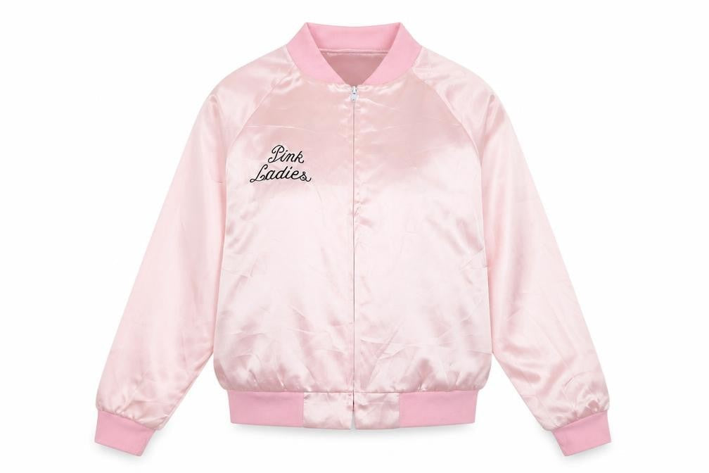 Front view of smithys women’s pink full zip sweatshirt, size M