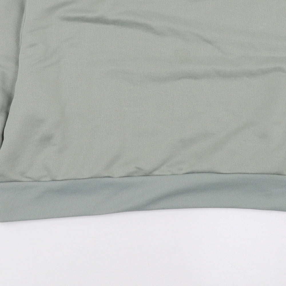 Boohoo Womens Green   Pullover Sweatshirt Size 8