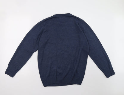Mens UK Size M EWM Blue Pullover Sweatshirt