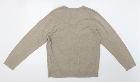 Mens UK Size M Marks and Spencer Beige Pullover Sweatshirt