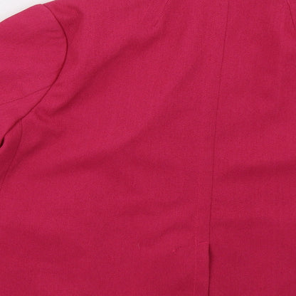Brand and care label for sprit women’s pink jacket blazer, size UK 12