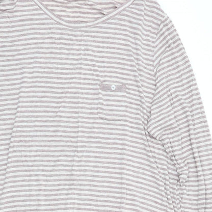 Marks and Spencer Womens Brown Striped   Nightshirt