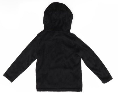 Florence and Fred Girls Black   Pullover Hoodie Size 7-8 Years  - Fluffy texture
