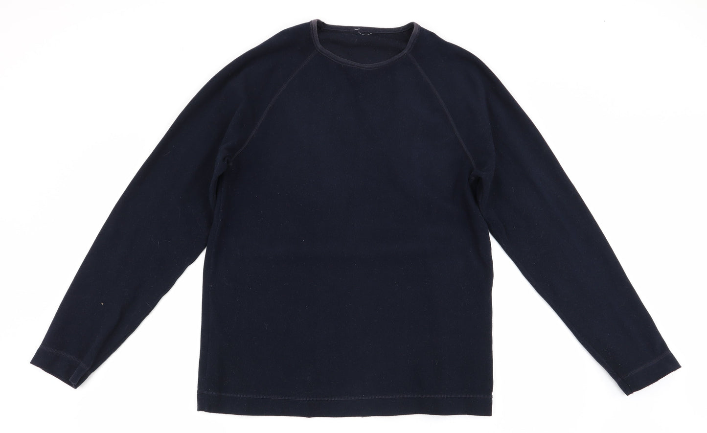 Marks and Spencer Mens Blue   Pullover Jumper Size S  - Fleece texture