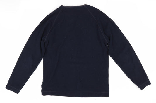 Marks and Spencer Mens Blue   Pullover Jumper Size S  - Fleece texture