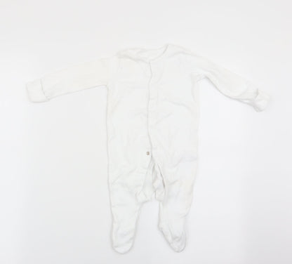 Florence and Fred Baby White   Babygrow One-Piece Size 3-6 Months