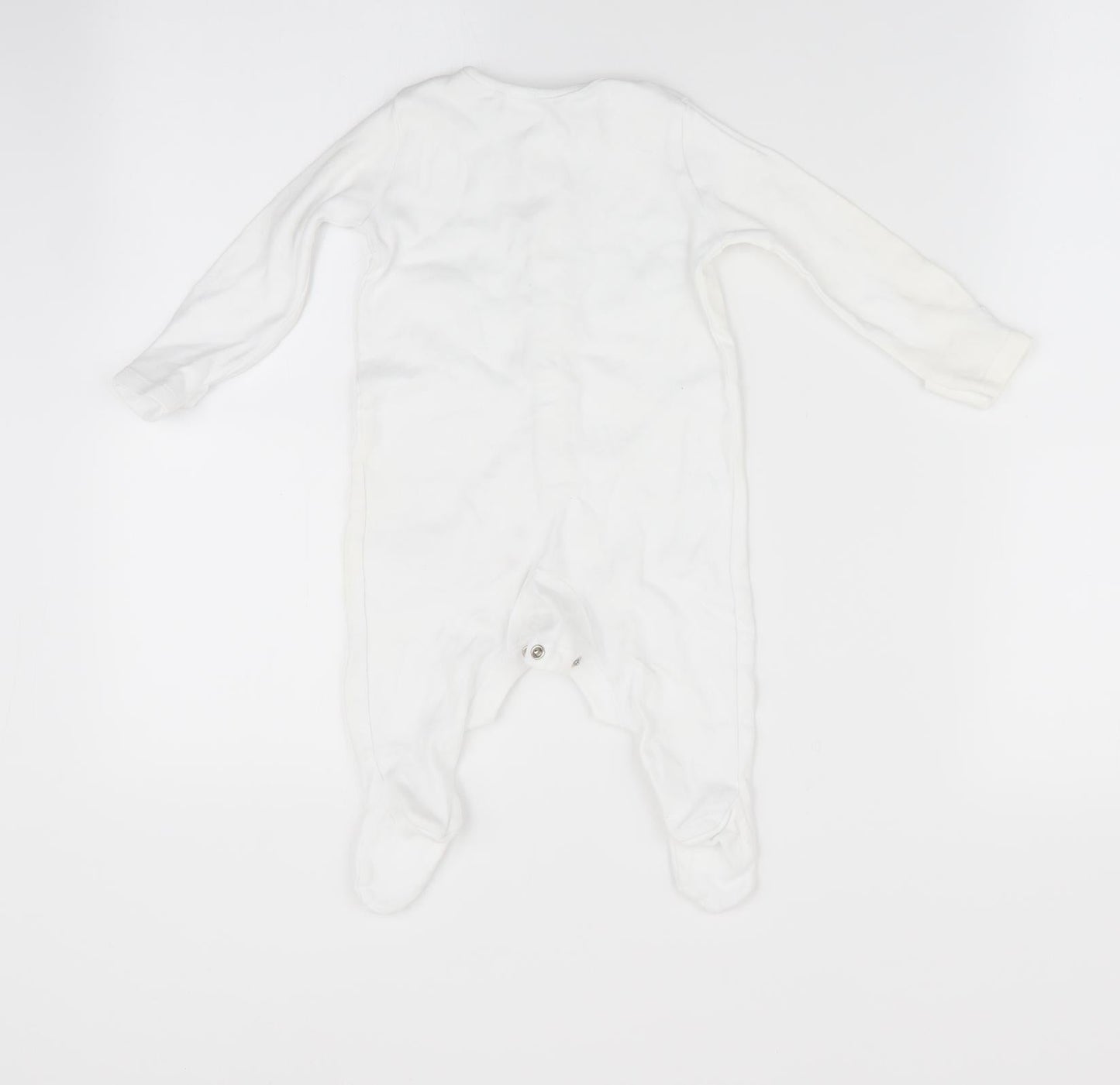 Florence and Fred Baby White   Babygrow One-Piece Size 3-6 Months