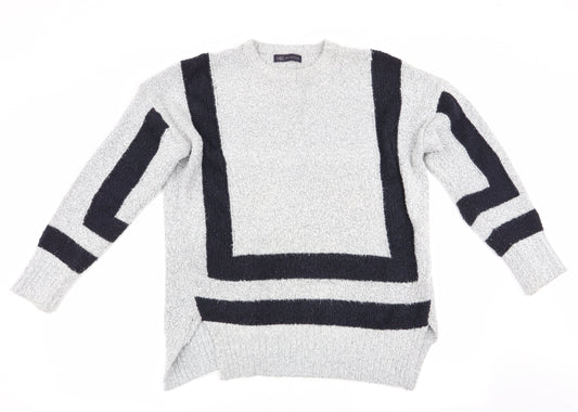Womens UK Size M Marks and Spencer Grey Pullover Jumper