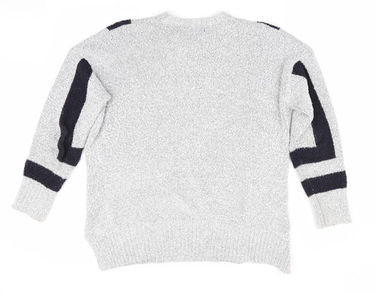 Womens UK Size M Marks and Spencer Grey Pullover Jumper