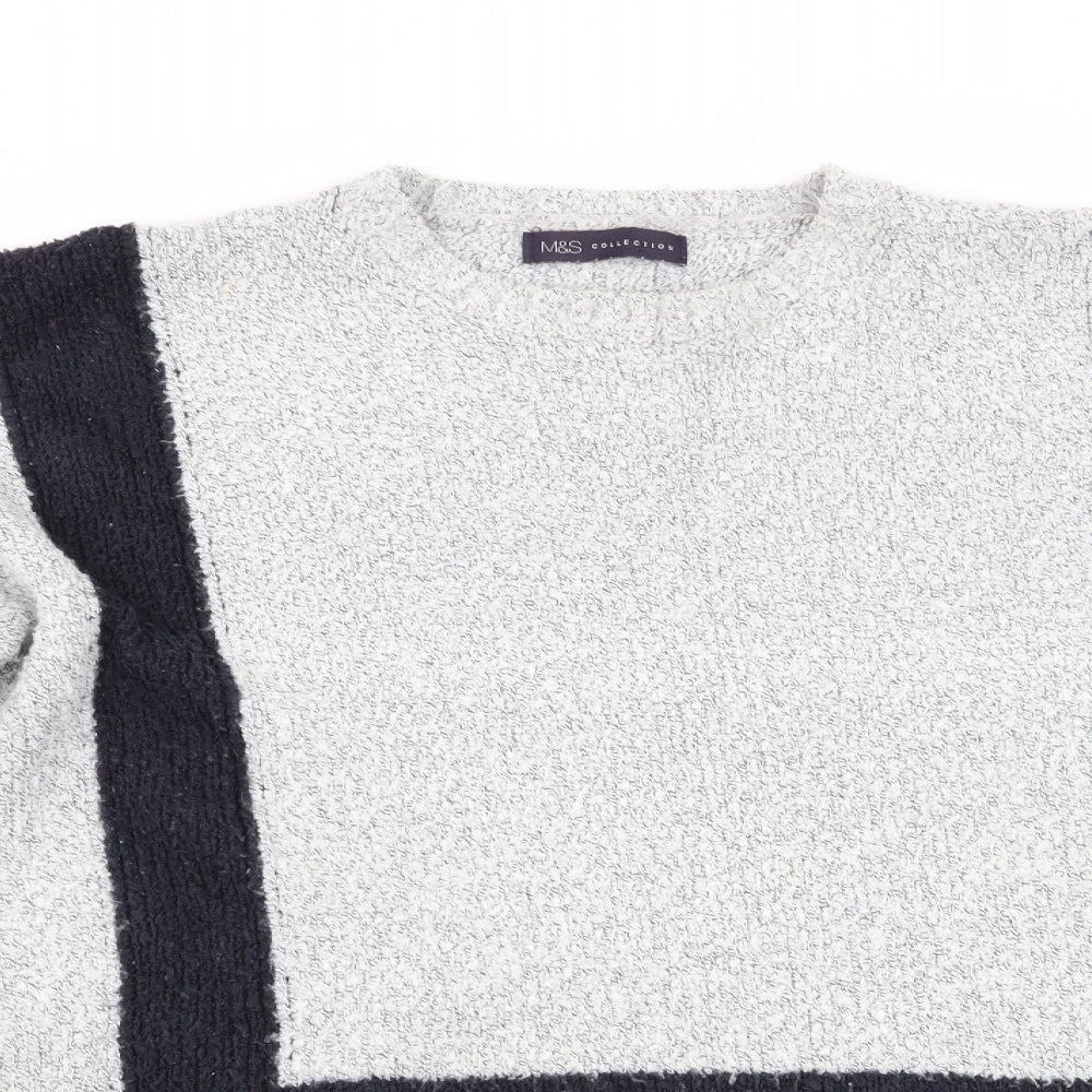Womens UK Size M Marks and Spencer Grey Pullover Jumper