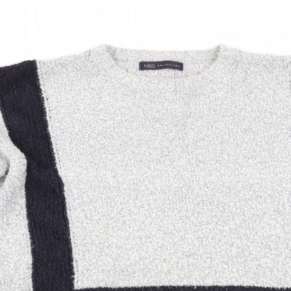 Womens UK Size M Marks and Spencer Grey Pullover Jumper