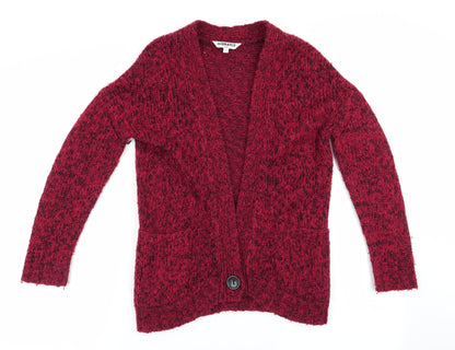 Generation Girls Red   Cardigan Jumper Size 9 Years  - Longline Cardigan
