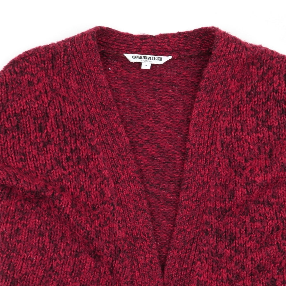 Generation Girls Red   Cardigan Jumper Size 9 Years  - Longline Cardigan