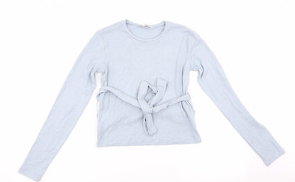 Womens UK Size 6 Zara Blue Pullover Jumper
