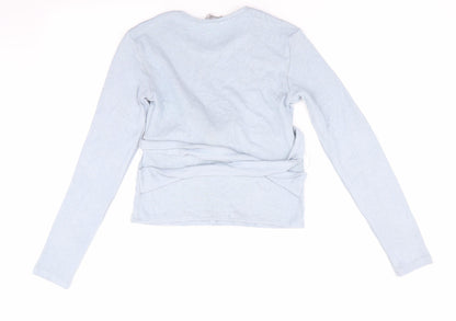 Womens UK Size 6 Zara Blue Pullover Jumper