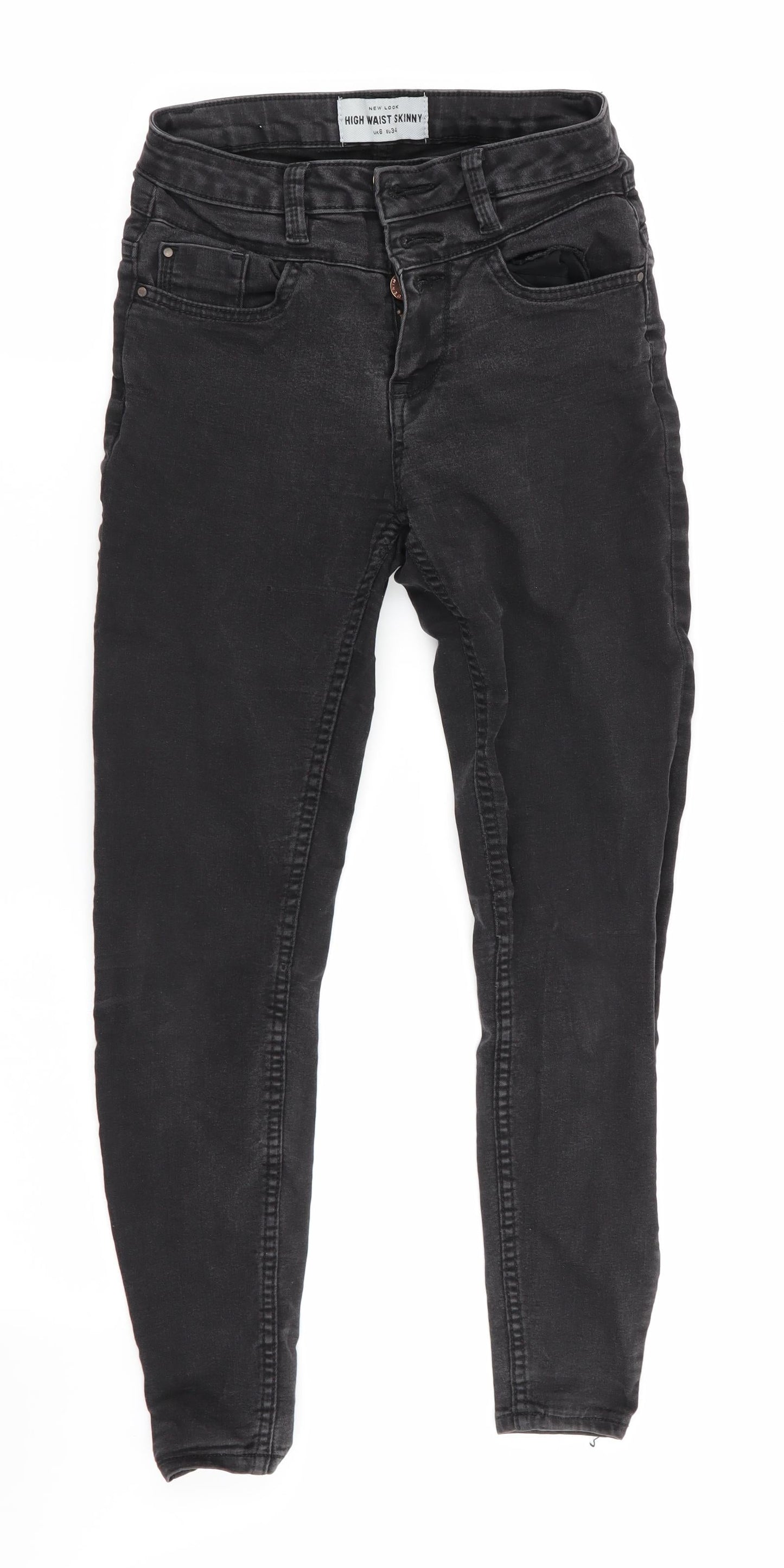 New Look Womens Black   Skinny Jeans Size 6 L25 in - Cropped