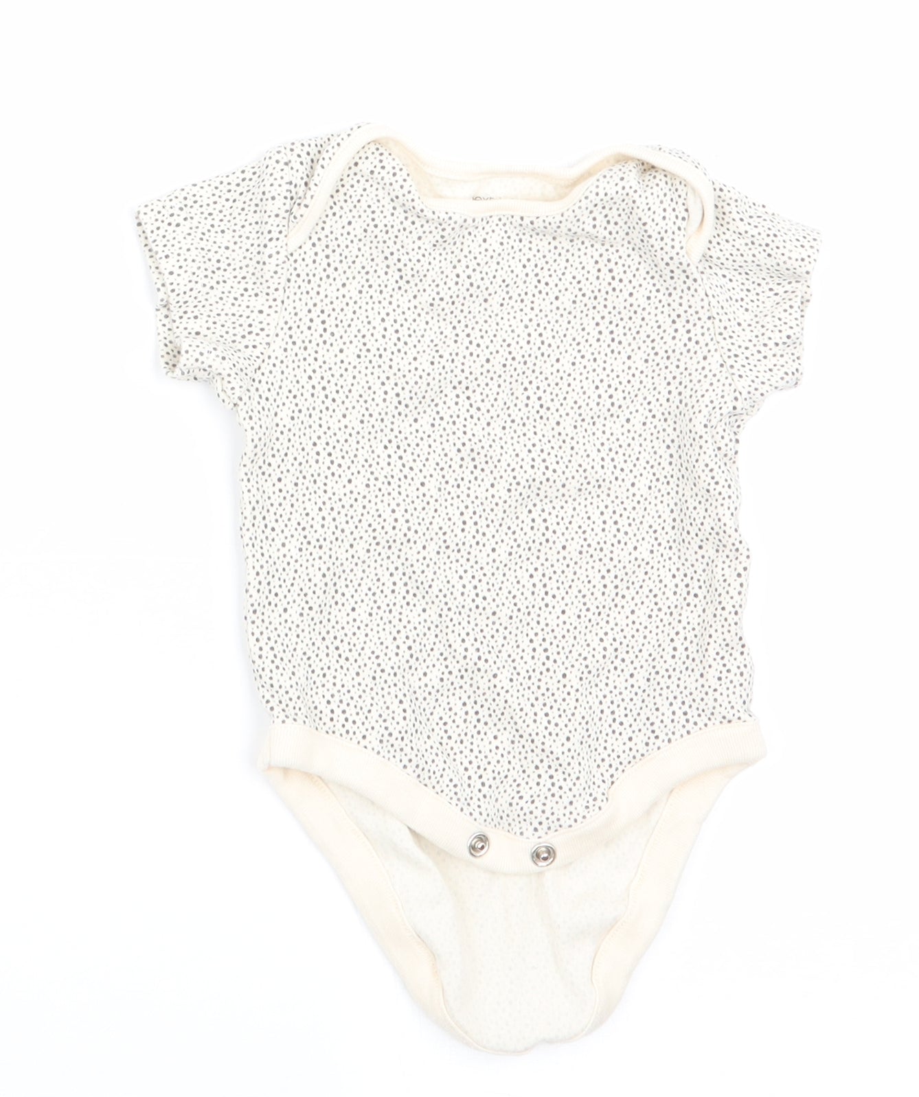 NEXT Boys Grey Polka Dot  Romper One-Piece Size 0-3 Months