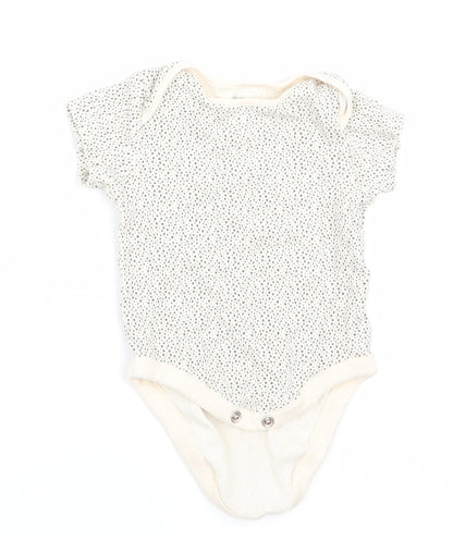 NEXT Boys Grey Polka Dot  Romper One-Piece Size 0-3 Months