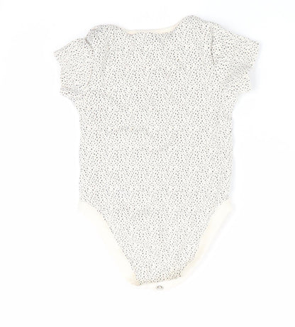 NEXT Boys Grey Polka Dot  Romper One-Piece Size 0-3 Months