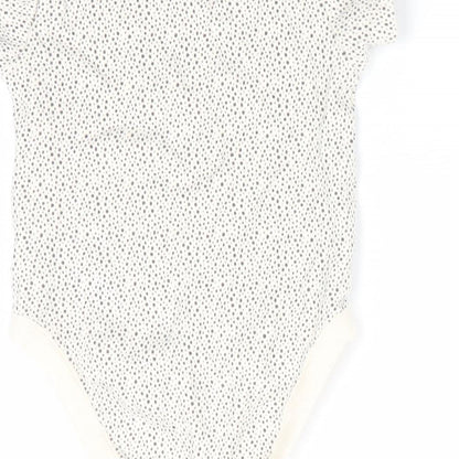NEXT Boys Grey Polka Dot  Romper One-Piece Size 0-3 Months