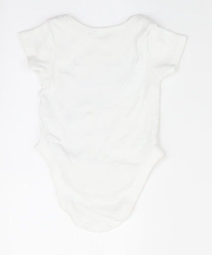 George Baby White   Romper One-Piece Size 0-3 Months  - The best thing that ever happened!!
