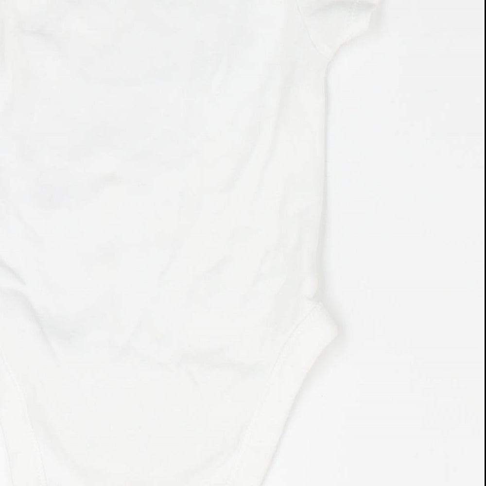 George Baby White   Romper One-Piece Size 0-3 Months  - The best thing that ever happened!!
