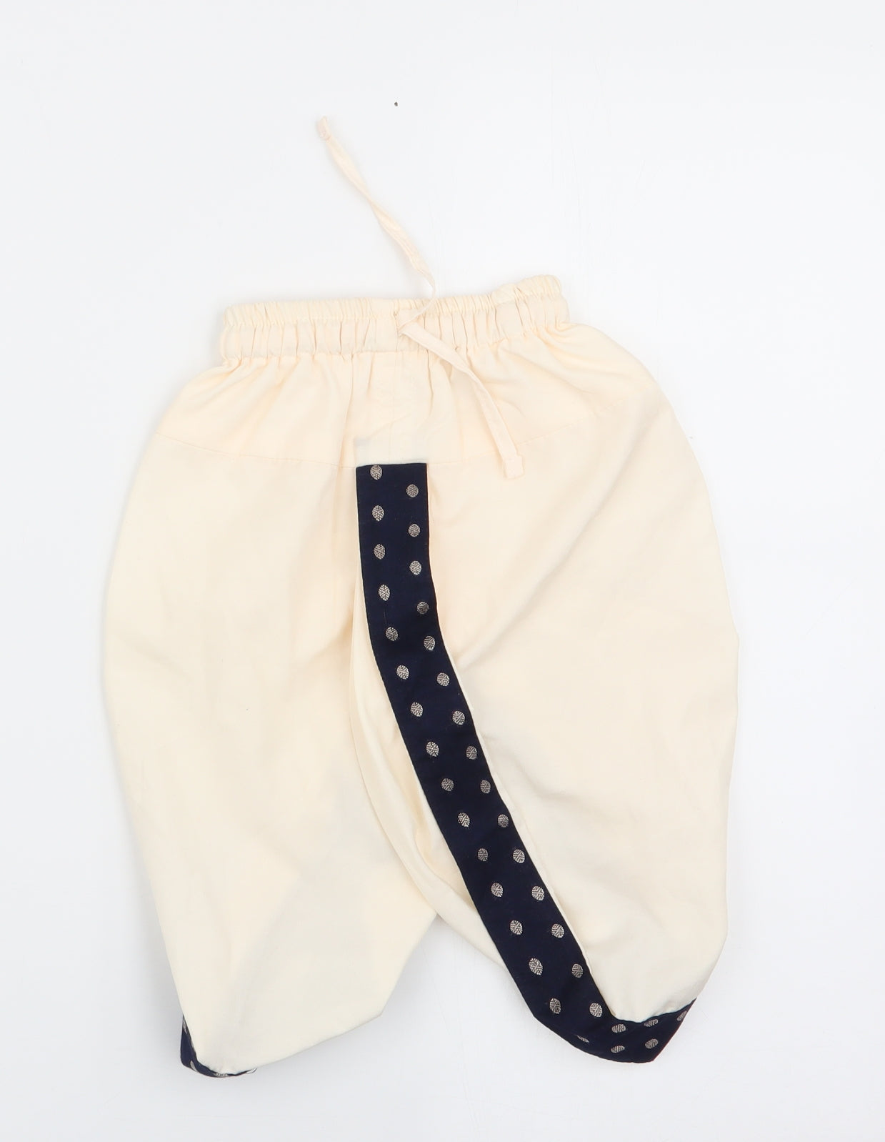 Preworn Girls Ivory   Jogger Trousers Size 9-12 Months